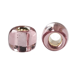 TOHOラウンドシードビーズ  日本製シードビーズ  （シルバーの裏地付きライトアメジスト26)個  8/0  3mm  穴：1mm  約222PCS /ボトル  10 G /ボトル&nbsp;SEED-JPTR08-0026