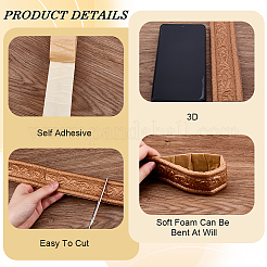 1Pc PVC Foam 3D Self-Adhesive Waterproof Wallpaper Border&nbsp;DIY-CP0011-42E