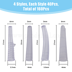 160Pcs 4 Style Plastic Tweezer Protective Covers&nbsp;TOOL-FH0001-53