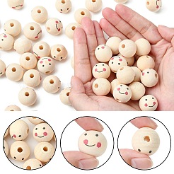 Natural Wood Beads&nbsp;WOOD-T019-13B