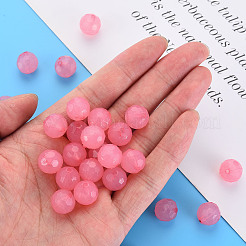 模造ゼリーアクリルビーズ  多面カット  ラウンド  鮭色  16.5x16mm  穴：2.5mm  約288個/500g&nbsp;MACR-S373-97C-E03