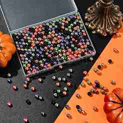 4 Strands 4 Colors Baking Paint Pearlized Glass Pearl Round Bead Strands&nbsp;HY-FS0001-09