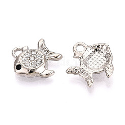 Alloy Rhinestone Pendants&nbsp;FIND-N008-17P