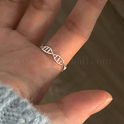 DNA Helix Brass Cuff Open Rings for Women&nbsp;FS-WG0A652-01