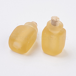 Handmade Lampwork Perfume Bottle Pendants&nbsp;LAMP-P044-O