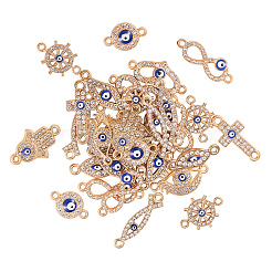 50Pcs 10 Style Alloy Links&nbsp;PALLOY-CJ0001-166