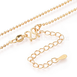 Brass Ball Chain Necklaces&nbsp;NJEW-N054-12G