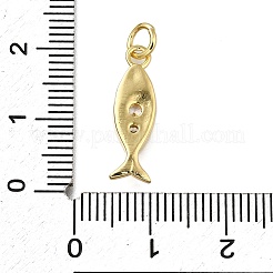 Brass Micro Pave Clear Cubic Zirconia Pendants&nbsp;ZIRC-I070-057G