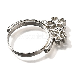 Rotatable Alloy Swivel Open Back Bezel Pendants&nbsp;PALLOY-I223-20P
