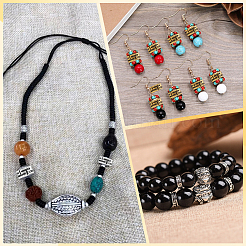 240Pcs 4 Colors Tibetan Style Spacer Beads&nbsp;TIBEB-SP0001-22