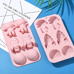 1Pc Astronaut Rocket Hemisphere DIY Silicone Molds&nbsp;DIY-YW0012-17