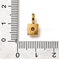 Ion Plating(IP) 304 Stainless Steel Rhinestone Pendants&nbsp;STAS-A104-14G