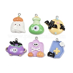 Halloween Opaque Resin Pendants&nbsp;RESI-C062-02