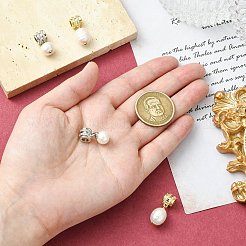 4個 2色ラックメッキ真鍮マイクロパヴェクリアキュービックジルコニアペンダント  天然パールと  大穴ペンダント  カドミウムフリー＆鉛フリー  ラウンド  ミックスカラー  21~21.5mm  2個/カラー&nbsp;KK-CJ0002-71
