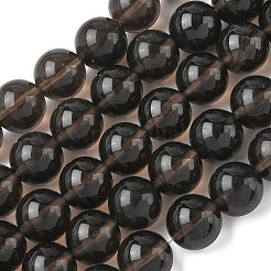天然氷オブシディアンビーズ連売り  ラウンド  ココナッツブラウン  12mm  穴：1.4mm  約32個/連  14.96''~15.16''（38~38.5センチメートル）&nbsp;G-P590-A01-12mm-02