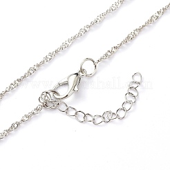 Luminous Alloy Locket Pendant Necklaces&nbsp;NJEW-F284-02B