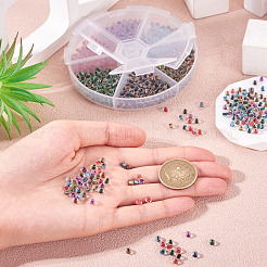 60G 6 Colors Transparent Glass Seed Beads&nbsp;GLAA-TA0003-32