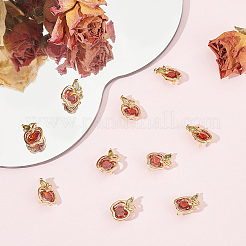 10Pcs Cubic Zirconia Charms&nbsp;KK-BC0012-65