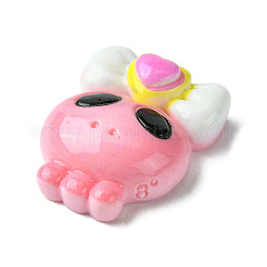 Pink Theme Opaque Resin Decoden Cabochons&nbsp;RESI-C045-06C