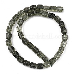 透明ガラスビーズ連売り  ファセットバレル  ダークスレートグレー  9x7.5x8mm  穴：1.2mm  約40個/連  14.37''（36.5センチメートル）&nbsp;GL-A001-01A-10
