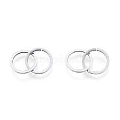 変色しない201ステンレススチール製リンクリング  クイックリンクコネクター  リング  ステンレス鋼色  21.5mm&nbsp;STAS-N090-LA1002-1