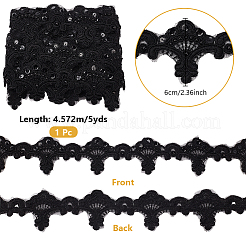 5Yards Polyester Flower Lace Ribbon&nbsp;OCOR-NB0002-82D