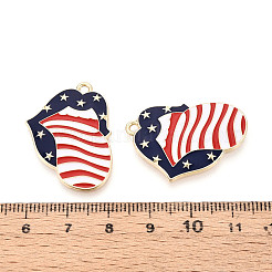 Independence Day Alloy Enamel Pendants&nbsp;ENAM-T022-46KCG