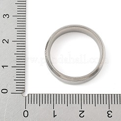 女性用ステンレス指輪201個  ムーン  ステンレス鋼色  6mm  内径：18mm&nbsp;RJEW-Z092-01P-02