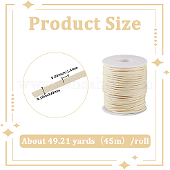 合成皮革コード1ロール  フラット  トウモロコシの穂の黄色  3x1.5mm&nbsp;OCOR-SC0001-12B