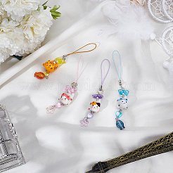 Glass & Porcelain & Acrylic Mobile Straps&nbsp;HJEW-DR00028