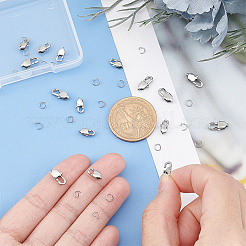 16Pcs 2 Size 304 Stainless Steel Lobster Claw Clasps&nbsp;STAS-UN0040-76B