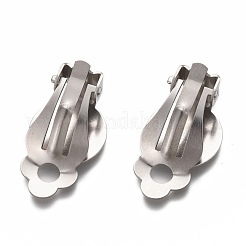 Tarnish Resistant 304 Stainless Steel Clip-on Earring Setting&nbsp;STAS-P249-22P