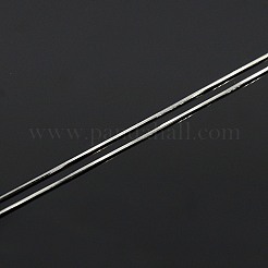 変色防止、トレンディなユニセックスのロジウムメッキ925スターリングシルバースネークチェーンネックレス  スプリングリングの留め金と  細いチェーン  プラチナ  18インチ（45.7cm）  0.8mm&nbsp;STER-M034-B-08