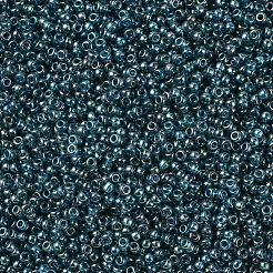 MIYUKIラウンドロカイユビーズ  日本製シードビーズ  （rr305)モンタナブルーゴールド光沢  11/0  2x1.3mm  穴：0.8mm  約1100PCS /ボトル  10 G /ボトル&nbsp;SEED-JP0008-RR0305