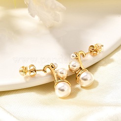 304 Stainless Steel Stud Earrings&nbsp;EJEW-A123-01A-G