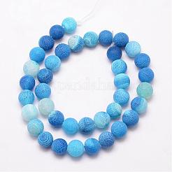Natural Druzy Geode Agate Bead Strands&nbsp;G-K166-09-10mm