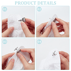 2 Pairs 2 Styles Natural Shell Cufflinks for Men&nbsp;FIND-WR0010-95