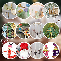 60Pcs 3 Styles Printed Wooden Beads&nbsp;WOOD-PH0002-64