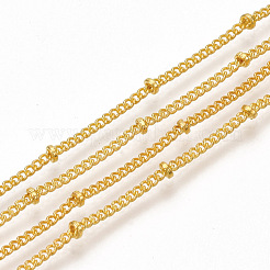 Brass Coated Iron Curb Chain Necklace Making&nbsp;MAK-T006-01G