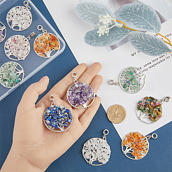 14Pcs 7 Styles Zinc Alloy European Dangle Charms&nbsp;G-FH0001-82