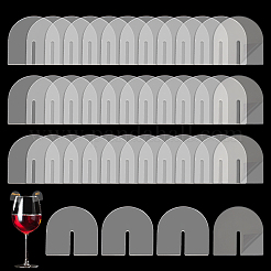 50Pcs Arch Acrylic Wine Glass Tags&nbsp;FIND-NB0013-02A