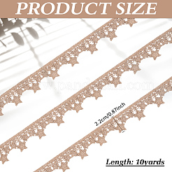 10 Yards Polyester Lace Ribbon&nbsp;OCOR-ME0001-05