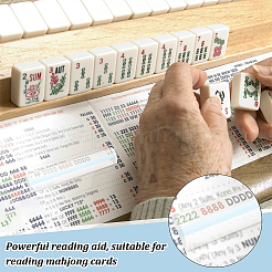 4Pcs 2 Styles Acrylic Magnifying Glass Ruler for Reading&nbsp;OFST-FG0001-02A