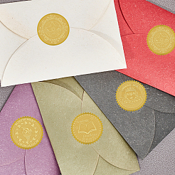 プラスチック製の粘着式金箔エンボスステッカー  メダル装飾ステッカー  スター  5x5cm  4pcs /シート&nbsp;DIY-WH0211-016