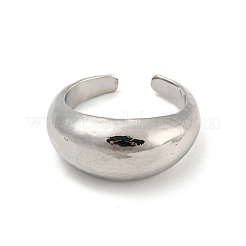 女性用合金オープンカフリングキット4個  プラチナ  内径：17.2~17.3mm&nbsp;RJEW-K260-05P