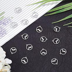 30Pcs 201 Stainless Steel Charms&nbsp;STAS-UN0034-41