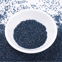 MIYUKIデリカビーズ  シリンダー  日本製シードビーズ  11/0  （db0286)ミッドナイトブルーライニングアクアアブ  1.3x1.6mm  穴：0.8mm  約2000PCS /ボトル  10 G /ボトル&nbsp;SEED-JP0008-DB0286