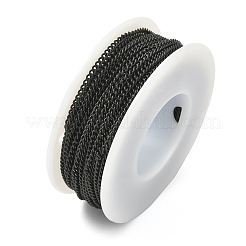 Ion Plating(IP) 304 Stainless Steel Curb Chains&nbsp;CHS-L001-59-0.5mm-B