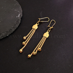 Brass Round Tassel Hoop Earrings&nbsp;SV8907