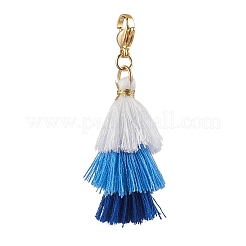 Christmas Polycotton(Polyester Cotton) Tassel Pendant Decorations&nbsp;HJEW-JM02610